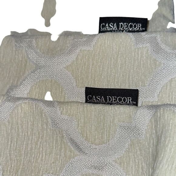 "New" Lot Of 3 Casa Decor Home 24x24 Beige Yellow Decorative Accent Pillowcases - Picture 3 of 9